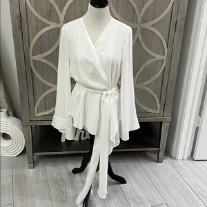 BCBGMaxAzria Optic White Top